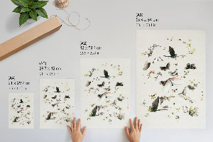 Decorative poster Butterflies and moths