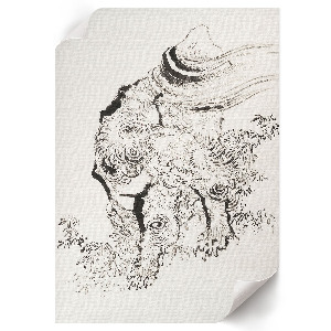 Poster featuring a Japanese tiger