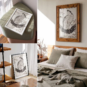 Decorative poster Bird