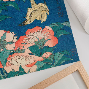 Wall art Peonies and canary