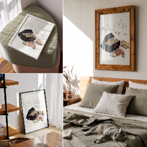 Decorative poster Jewelry box