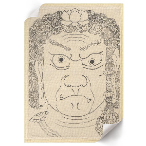 Wall art Fudō Myōō Mask
