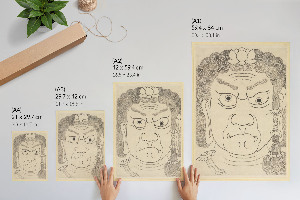 Wall art Fudō Myōō Mask