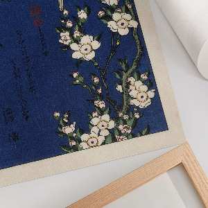 Wall print Robin on a branch