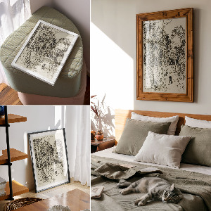 Wall print Forest landscape