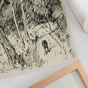 Wall print Forest landscape