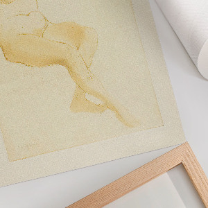 Decorative poster A woman fixing her hair