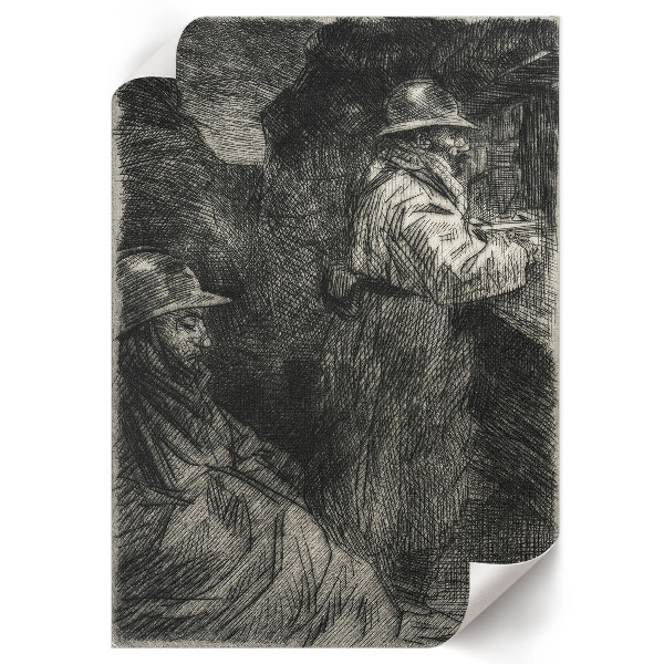 Wall print In the barracks