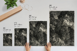 Wall print In the barracks