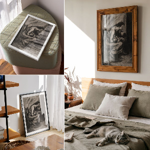 Art print Mother with child