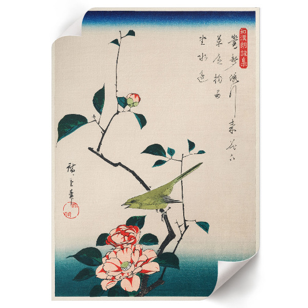 Decorative poster The Camellia and the Nightingale