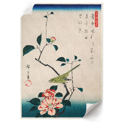 Decorative poster The Camellia and the Nightingale