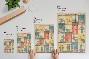 Poster Eight shadow figures