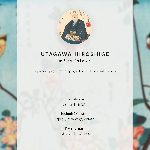 Decorative poster Japanese hawk