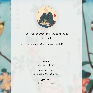 Decorative poster Japanese hawk