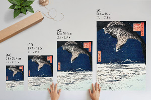 Decorative poster Japanese hawk