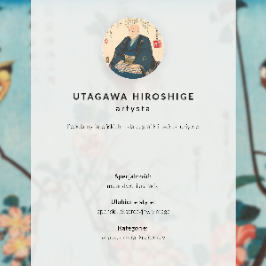 Decorative poster Japanese hawk