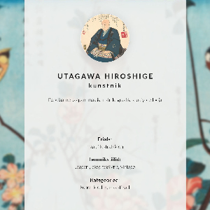 Decorative poster Japanese hawk