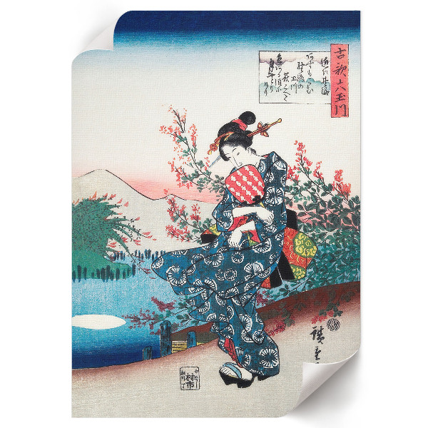 Wall art Japanese woman