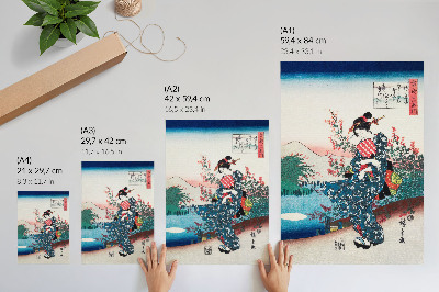 Wall art Japanese woman