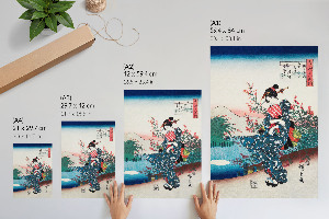 Wall art Japanese woman