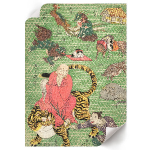 Art print featuring a basketball theme