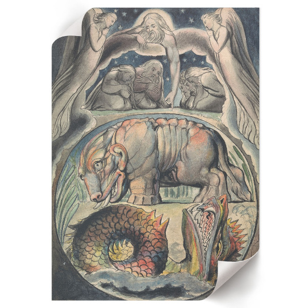 Decorative poster Behemoth and Leviathan