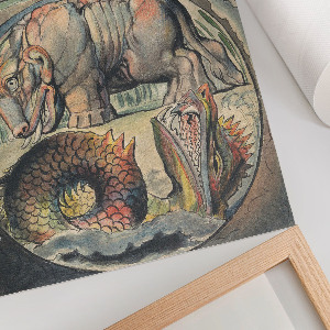 Decorative poster Behemoth and Leviathan