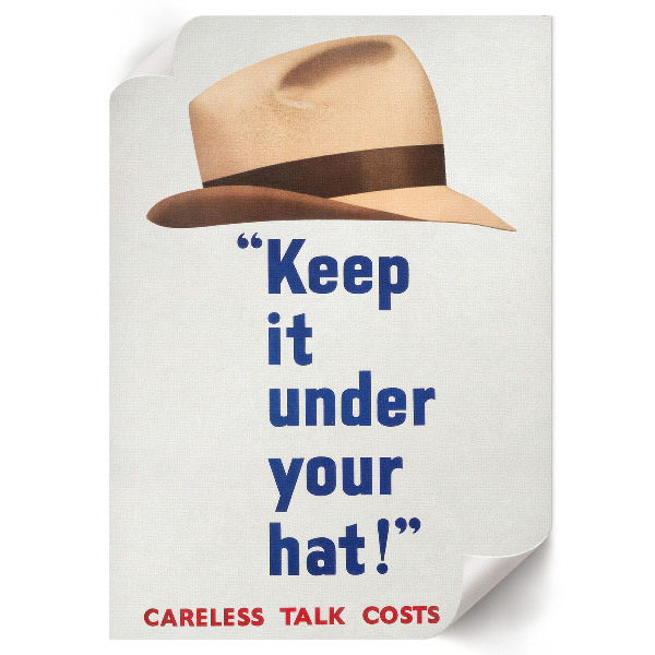 Wall art Keep it under your hat