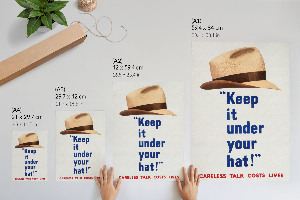 Wall art Keep it under your hat