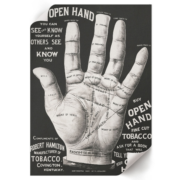 Wall print Open hand