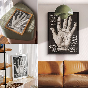 Wall print Open hand