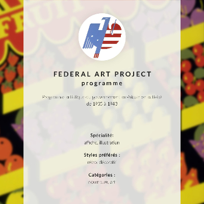 Art print Fruit shop