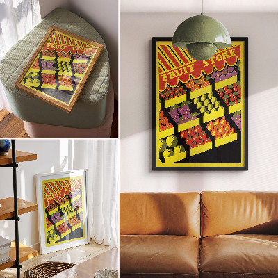 Art print Fruit shop