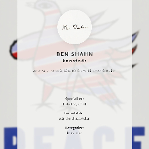 Decorative poster McCarthy Peace