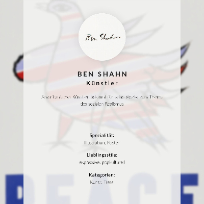 Decorative poster McCarthy Peace