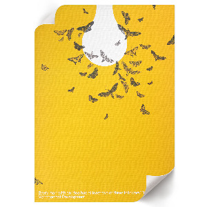 Light bulb wall art poster