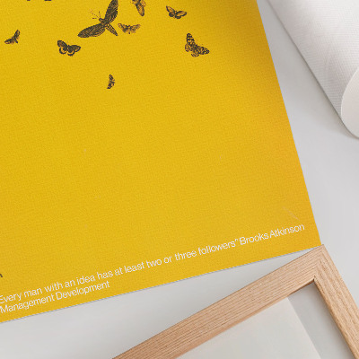 Wall art Light bulb poster