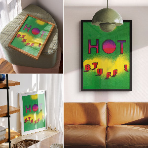 Wall print Hot stuff