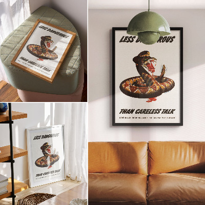 Decorative poster Snake poster