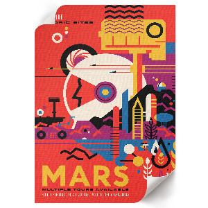 Wall art Journey to Mars