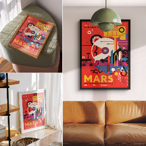 Wall art Journey to Mars