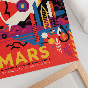 Wall art Journey to Mars