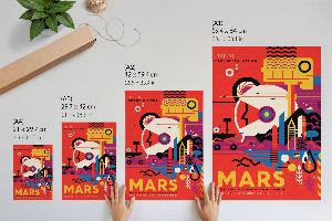 Wall art Journey to Mars