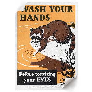 Wall print Wash your hands