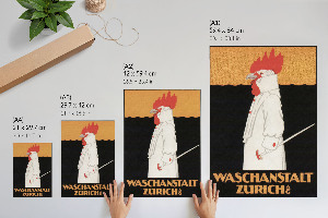 Decorative poster Waschanstalt Zurich