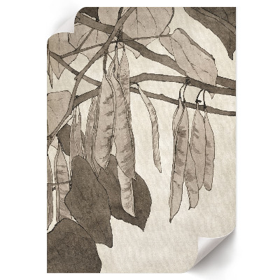 Art print Red worm