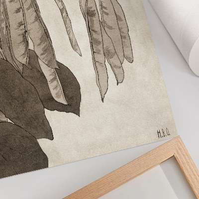 Art print Red worm