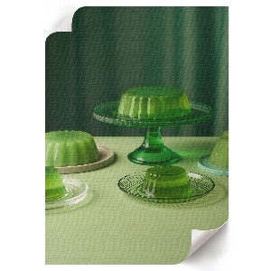Green jelly wall art