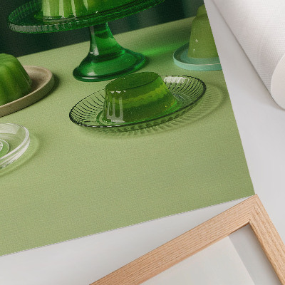 Wall art Green jelly